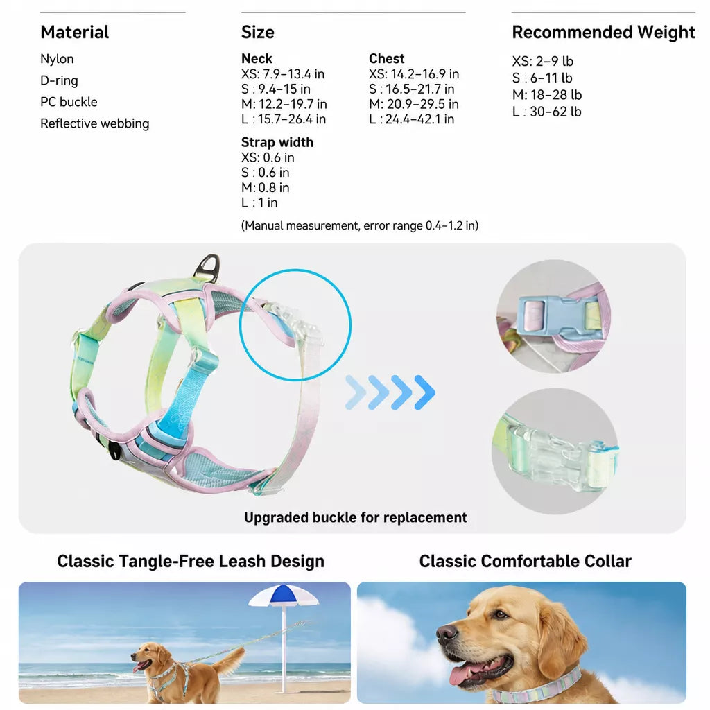 Polyester H-Style Dog Harness for Everyday Walks