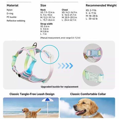 Polyester H-Style Dog Harness for Everyday Walks