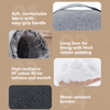 Enclosed Plush Pet Bed with Carry Handle