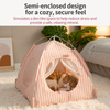 Striped Tent Bed for Cats and Dogs - p-00707