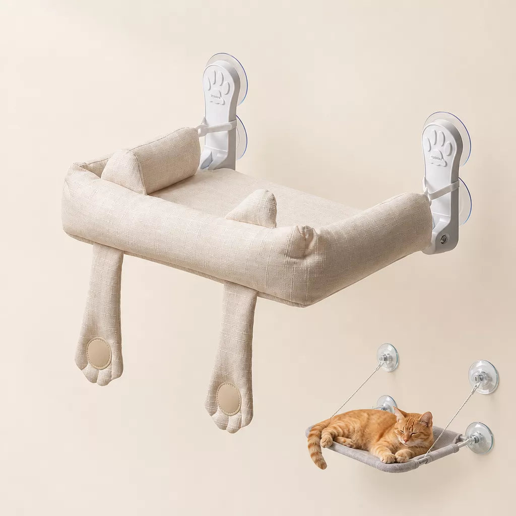 Cat Window Hammock with Suction Cups