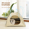 Portable Enclosed Pet Tent Bed for Cats and Small Dogs