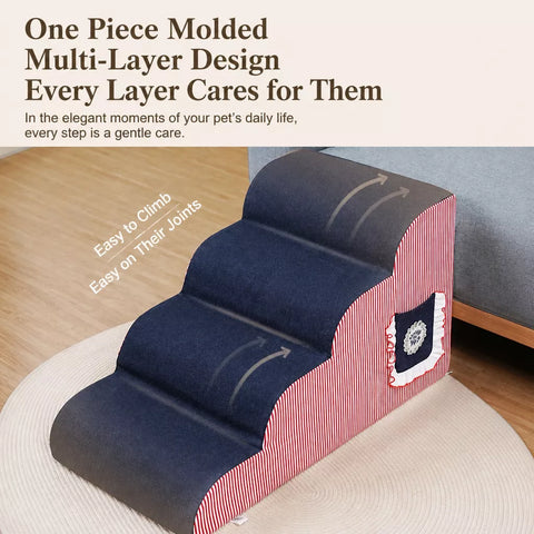 Washable Pet Stairs for Sofas & Beds
