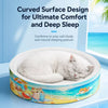 White Corrugated Cardboard Cat Scratcher Bed