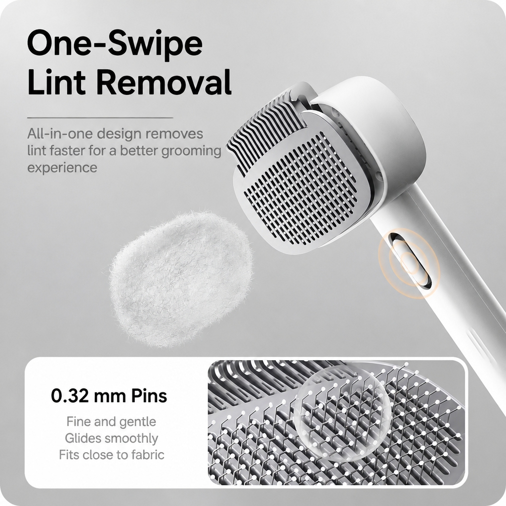2-in-1 Deshedding & Detangling Comb for Cats and Dogs