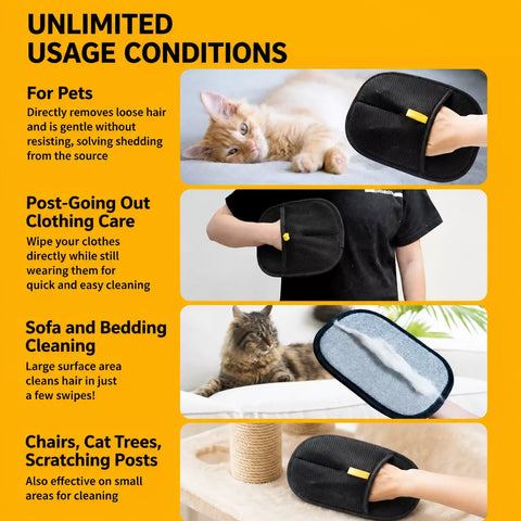 Pet Hair Removal Grooming Glove