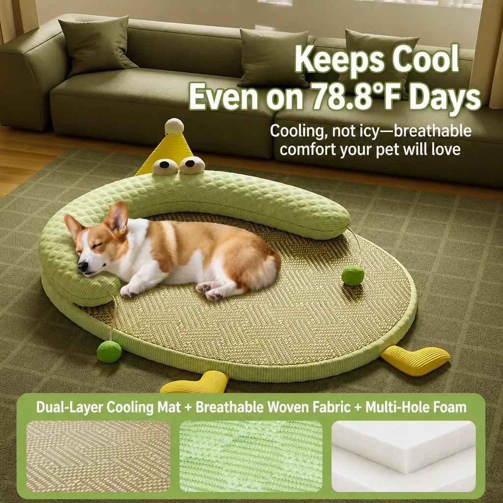 Low-Profile Pet Bed Mat for Cats and Dogs
