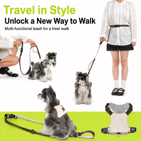 Adjustable Vest-Style Dog Harness for Small to Medium Dogs