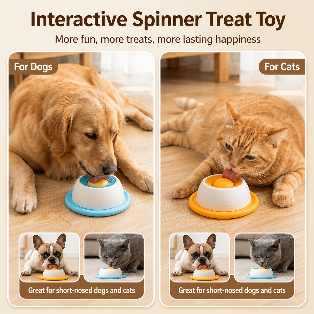 Interactive Lick Mat & Slow Feeder Toy for Dogs and Cats