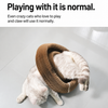 Foldable Accordion Corrugated Cat Scratcher with Bell
