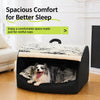Plush Pet Tent Bed with Removable, Washable Cushion