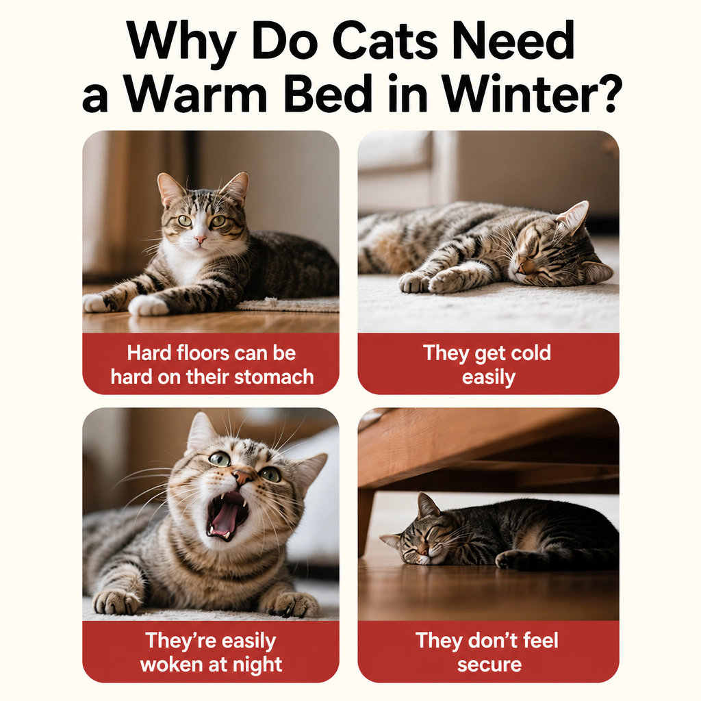 Semi-Enclosed EPE Foam Pet Bed for Cats & Dogs