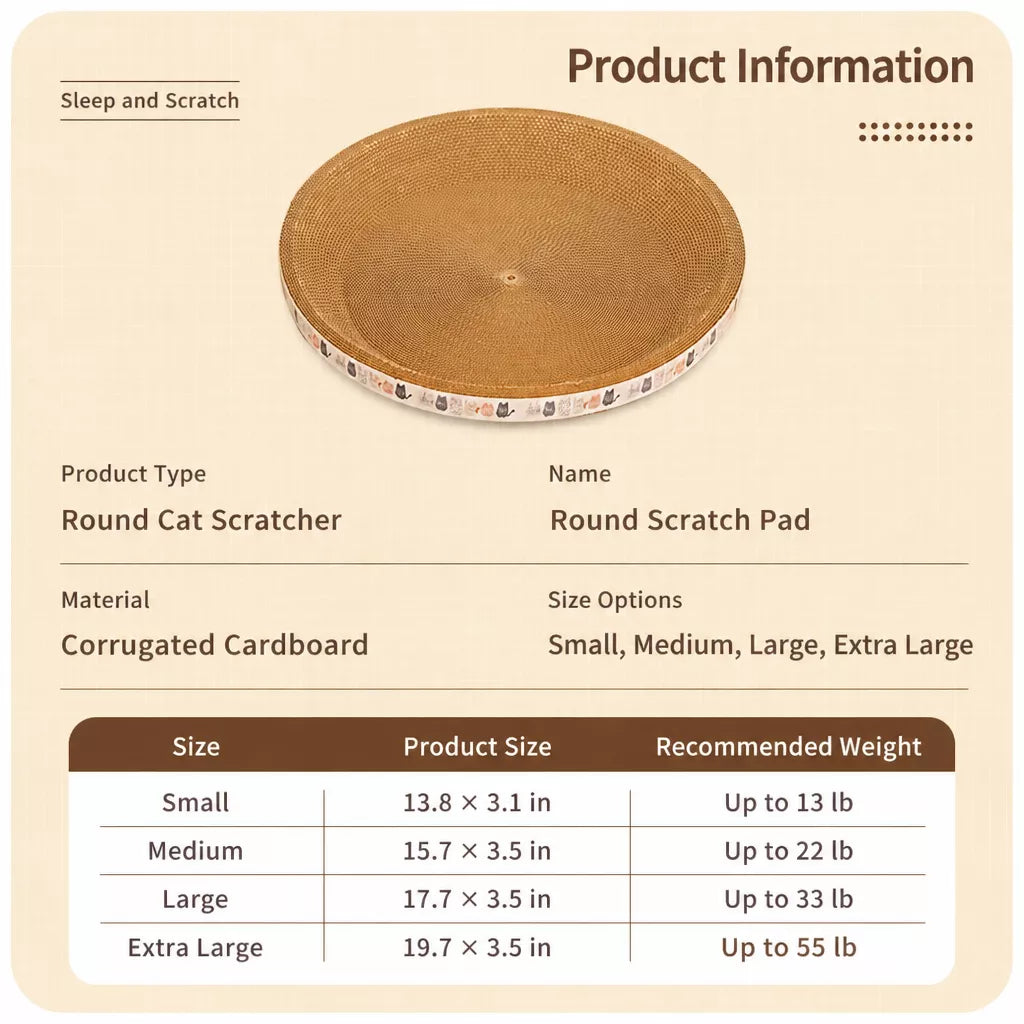 Corrugated Cardboard Cat Scratcher Lounge