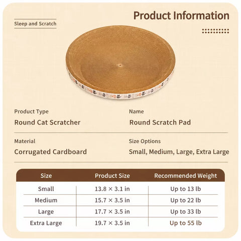Corrugated Cardboard Cat Scratcher Lounge