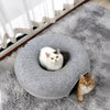 Enclosed Donut Pet Bed with Tunnel