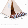 Semi-Enclosed Tent Bed for Cats and Dogs