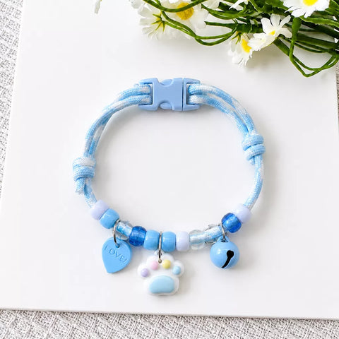 Adjustable Pet Collar with Bell for Cats & Dogs