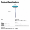 Long-Handle Pet Hair Remover Brush for Sofas & Carpets