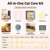 Multi-Level Cat Condo with Integrated Litter Box