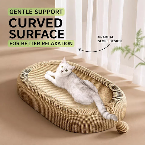 Cat Scratcher with Built-In Lounge Area