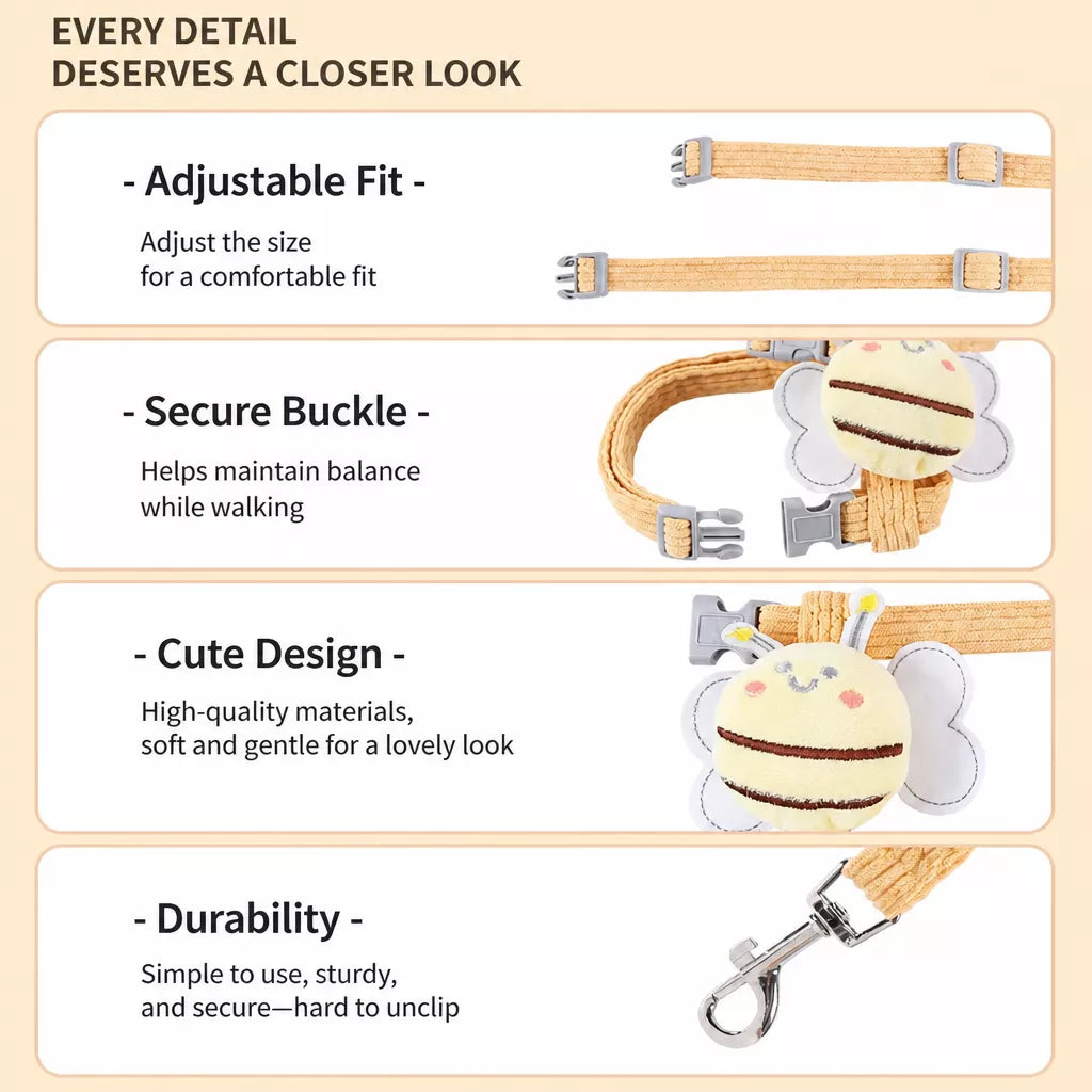 Cat Vest Harness and Leash for Outdoor Walks