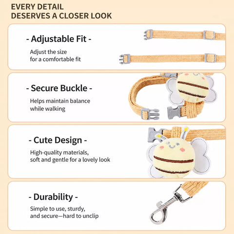 Cat Vest Harness and Leash for Outdoor Walks