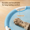 Round Elevated Pet Bed for Year-Round Lounging
