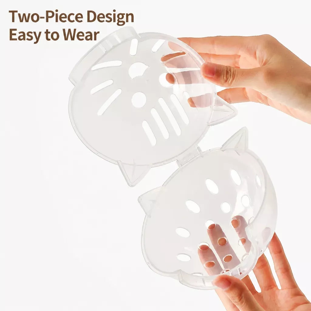 Clear Plastic Recovery Cone for Cats