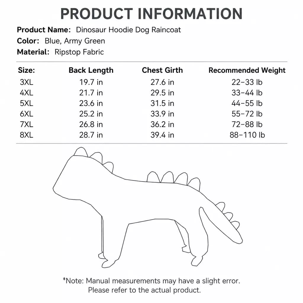 Full-Coverage Four-Leg Dog Raincoat for Medium & Large Dogs