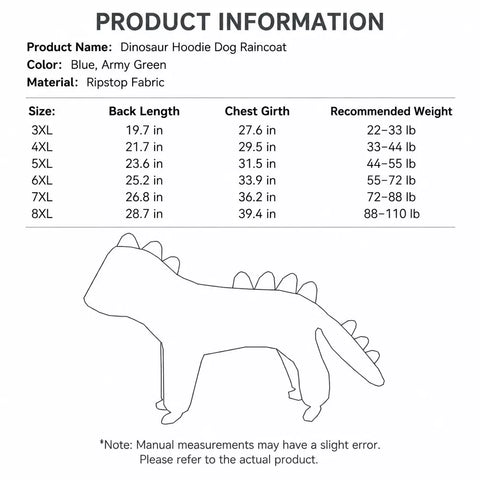 Full-Coverage Four-Leg Dog Raincoat for Medium & Large Dogs