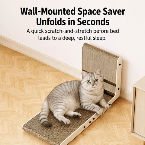 L-Shaped Corrugated Cardboard Cat Scratcher