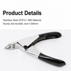 Stainless Steel Dog Nail Clippers with File for Medium & Large Dogs