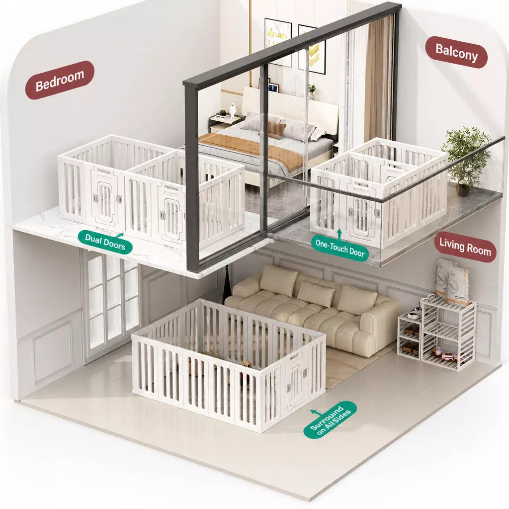 Indoor Resin Pet Playpen