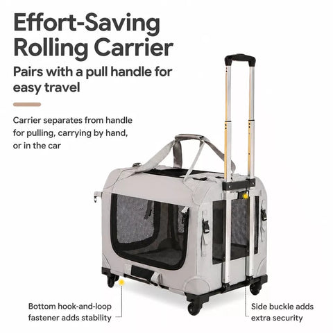Foldable Pet Carrier for Cats and Dogs