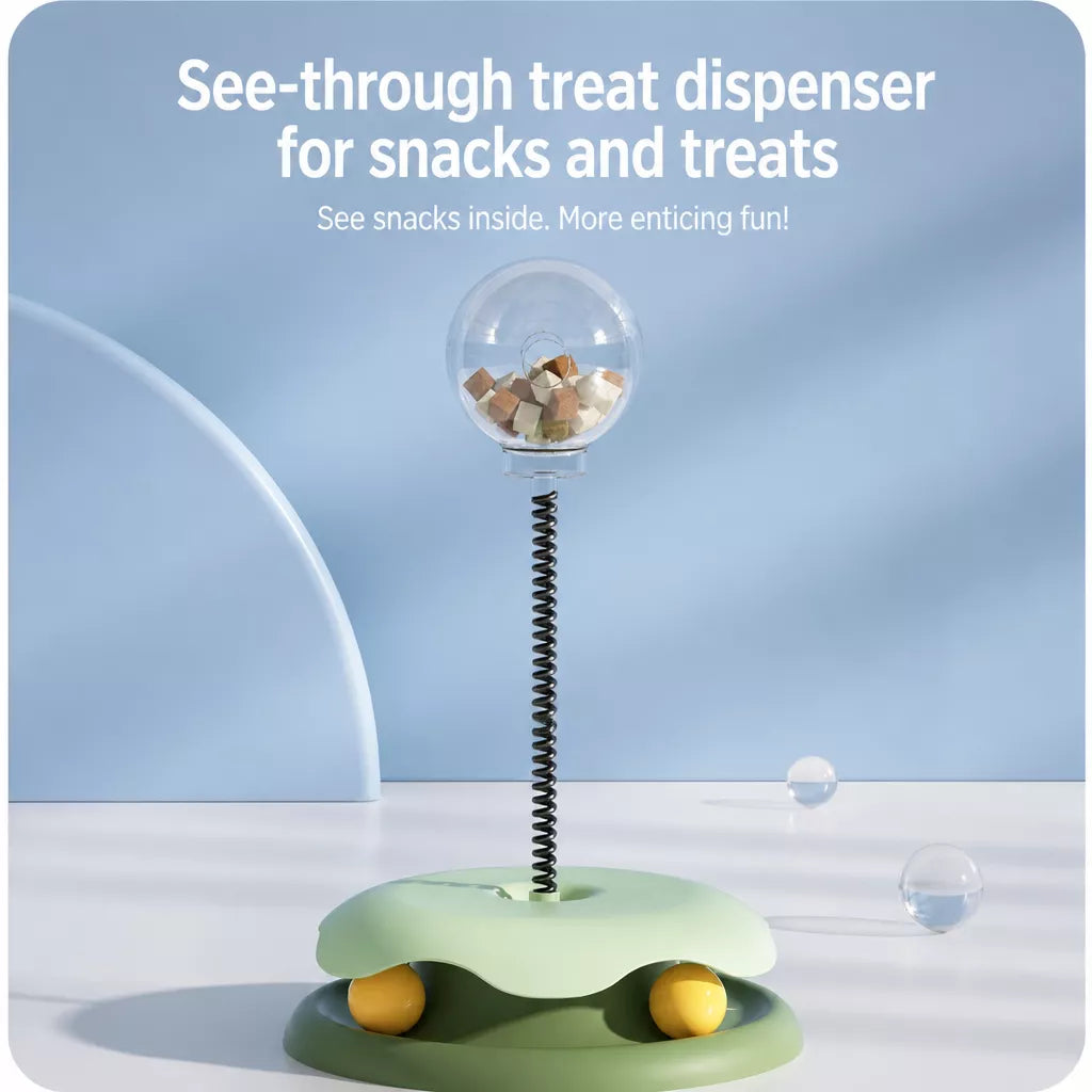 Interactive Cat Treat Spinner Toy