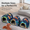 Semi-Enclosed Waterproof Pet Bed with Washable Cover