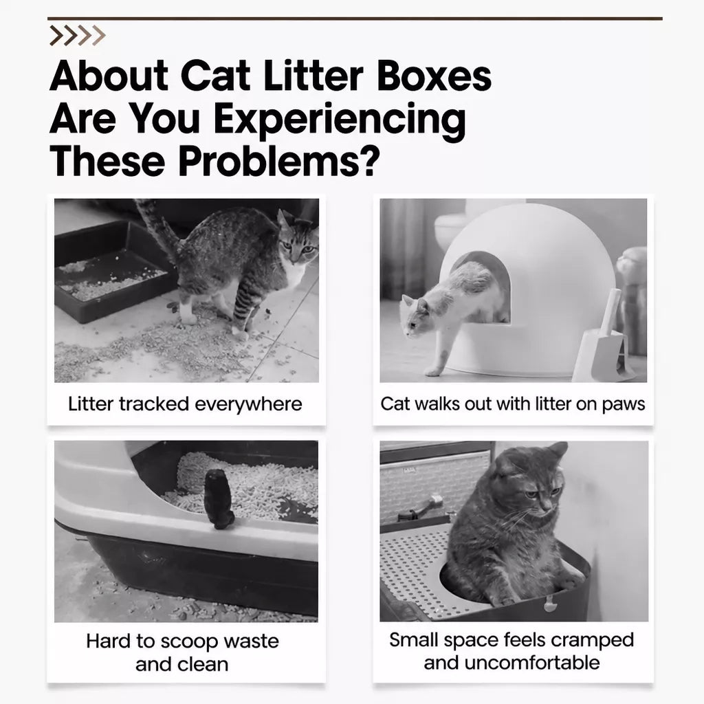 XXL Enclosed Cat Litter Box for Adult Cats p-05677