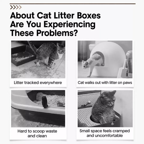 XXL Enclosed Cat Litter Box for Adult Cats p-05677