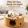 Donut Cat Scratcher Tunnel Bed