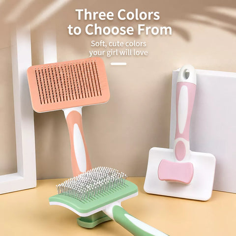 Self-Cleaning Deshedding Comb for Dogs & Cats