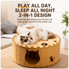 Donut Cat Scratcher Tunnel Bed