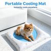 Heart-Patterned Gel Pet Mat for Dogs and Cats