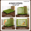 Indoor Iron Dog Crate with Tray for Small Dogs