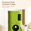 Multi-Level Cat Tree with Enclosed House and Scratching Areas