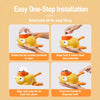 Duck-Shaped Rotating Treat Dispenser Toy