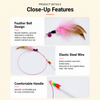 Steel Wire Cat Teaser Wand with Bell and Feather