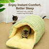 Enclosed Pet Bed for Cats & Small Dogs