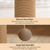 4-in-1 Cat Scratching Post with Sisal Mat and Interactive Toy