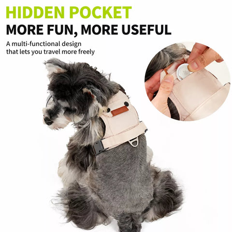 Adjustable Vest-Style Dog Harness for Small to Medium Dogs