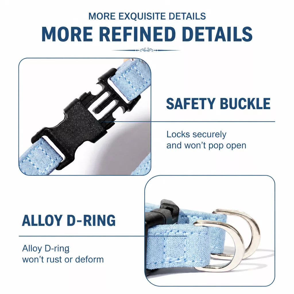 Nylon Dog Harness and Leash for Small Dogs